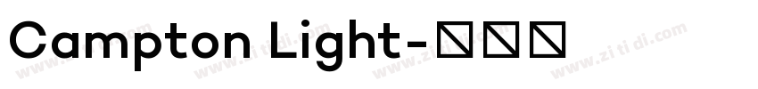 Campton Light字体转换